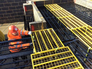 Rhino Work Platforms Under Construction By Workers