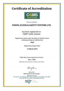 CQMS Accreditation Certificate